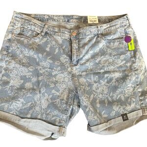 a.n.a Floral Denim Women's Shorts